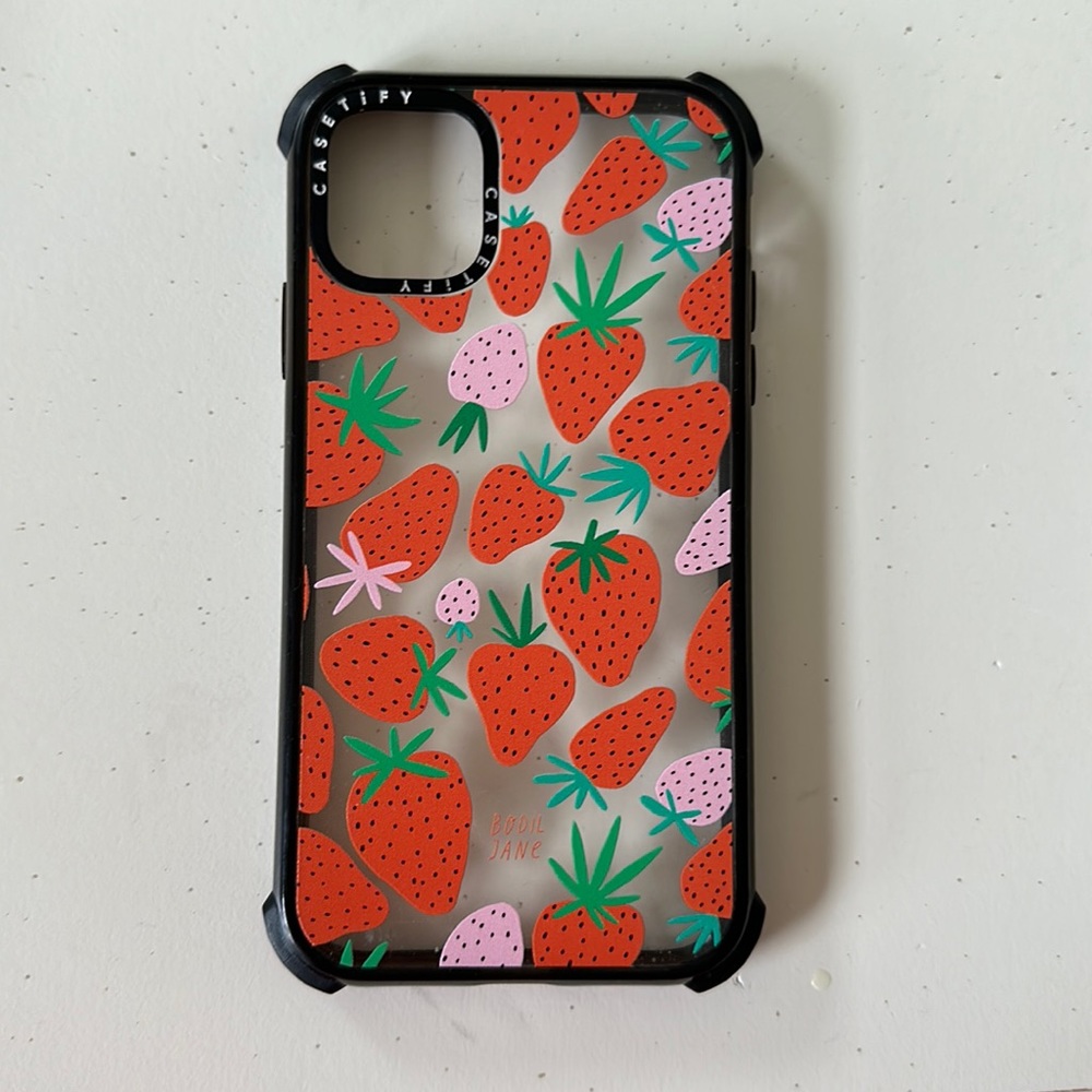 iPhone 11 casetify strawberrry phone case